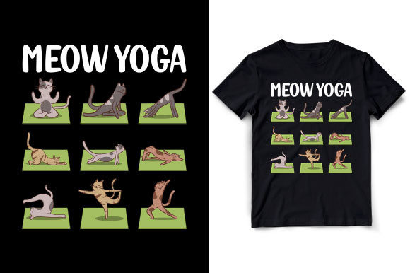 Meow Yoga T-Shirt Embroidery Review