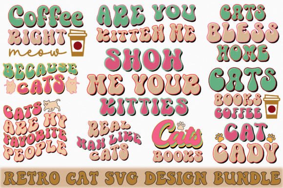 Retro Cat Svg Design Bundle Review