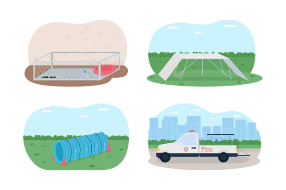 Training Pets 2D Vector Web Banner Set Review