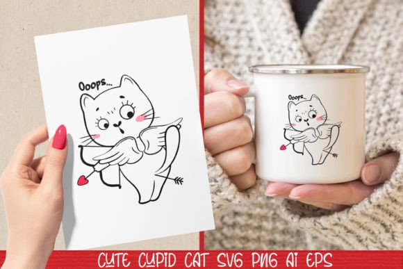 Valentine's Day Cute Cupid Cat SVG Review