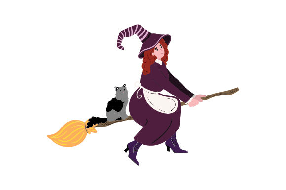 Witch and Cat on a Broomstick Embroidery Review